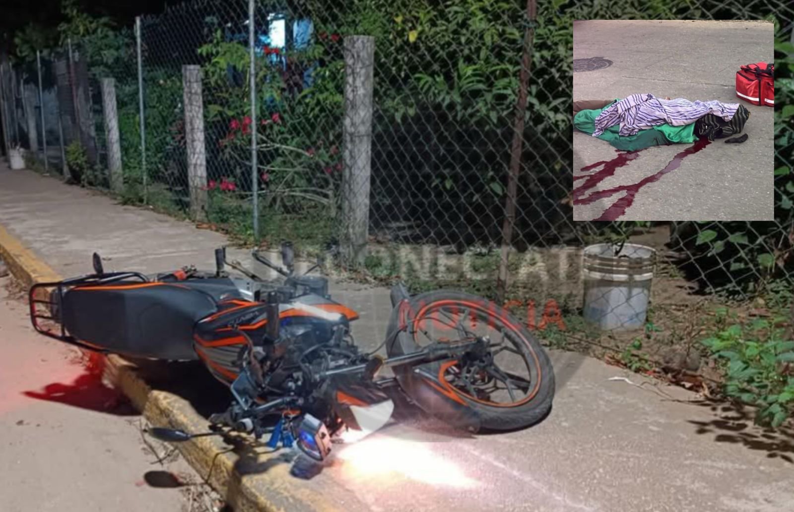 Joven pierde la vida tras impactarse contra una cuerda sin señalización en Coacotla