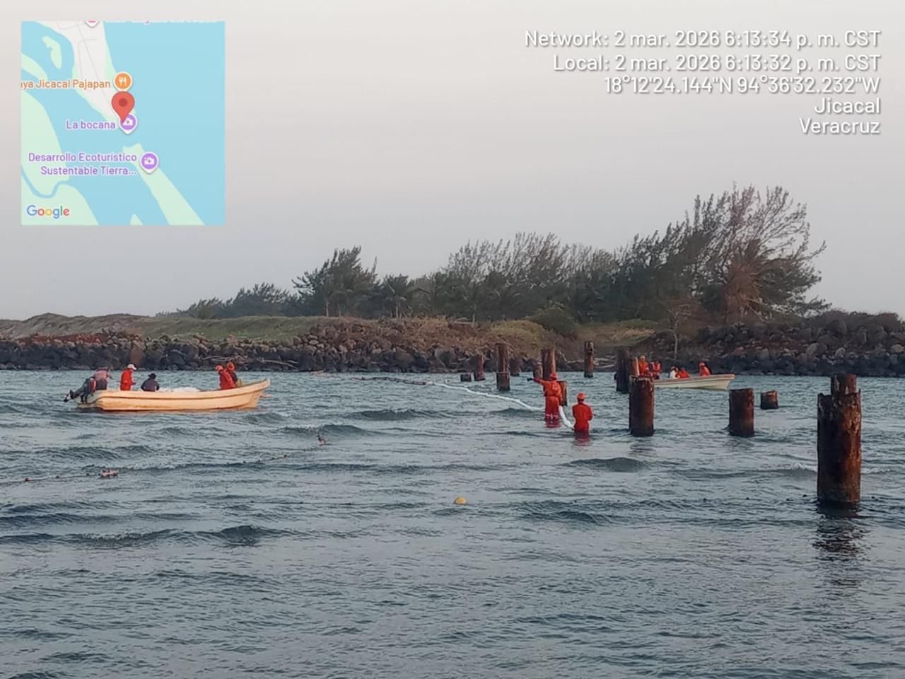 Gobierno de México coordina acciones para atender presencia de hidrocarburo en playas del Golfo de México*