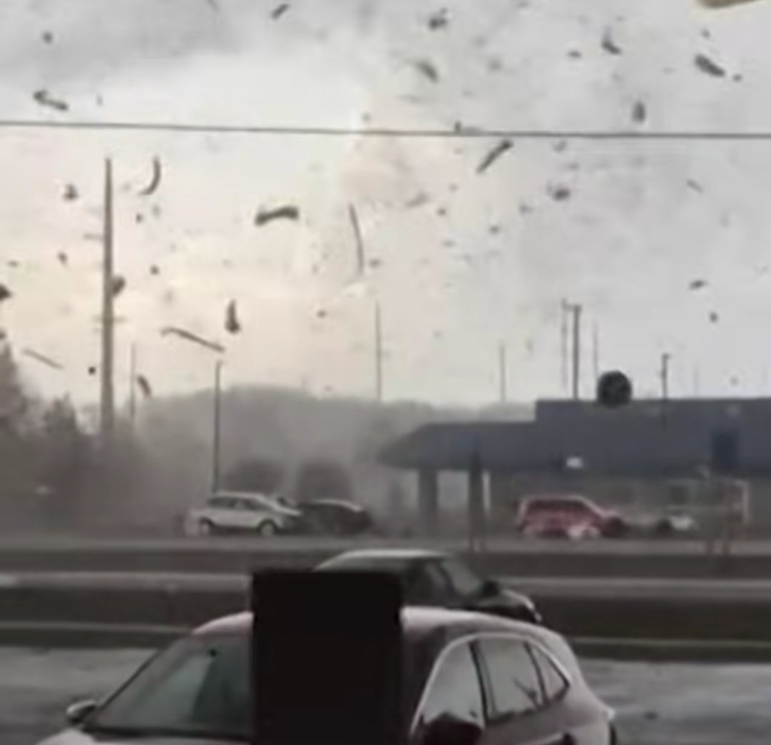 Tornado  en Three Rivers, Michigan.