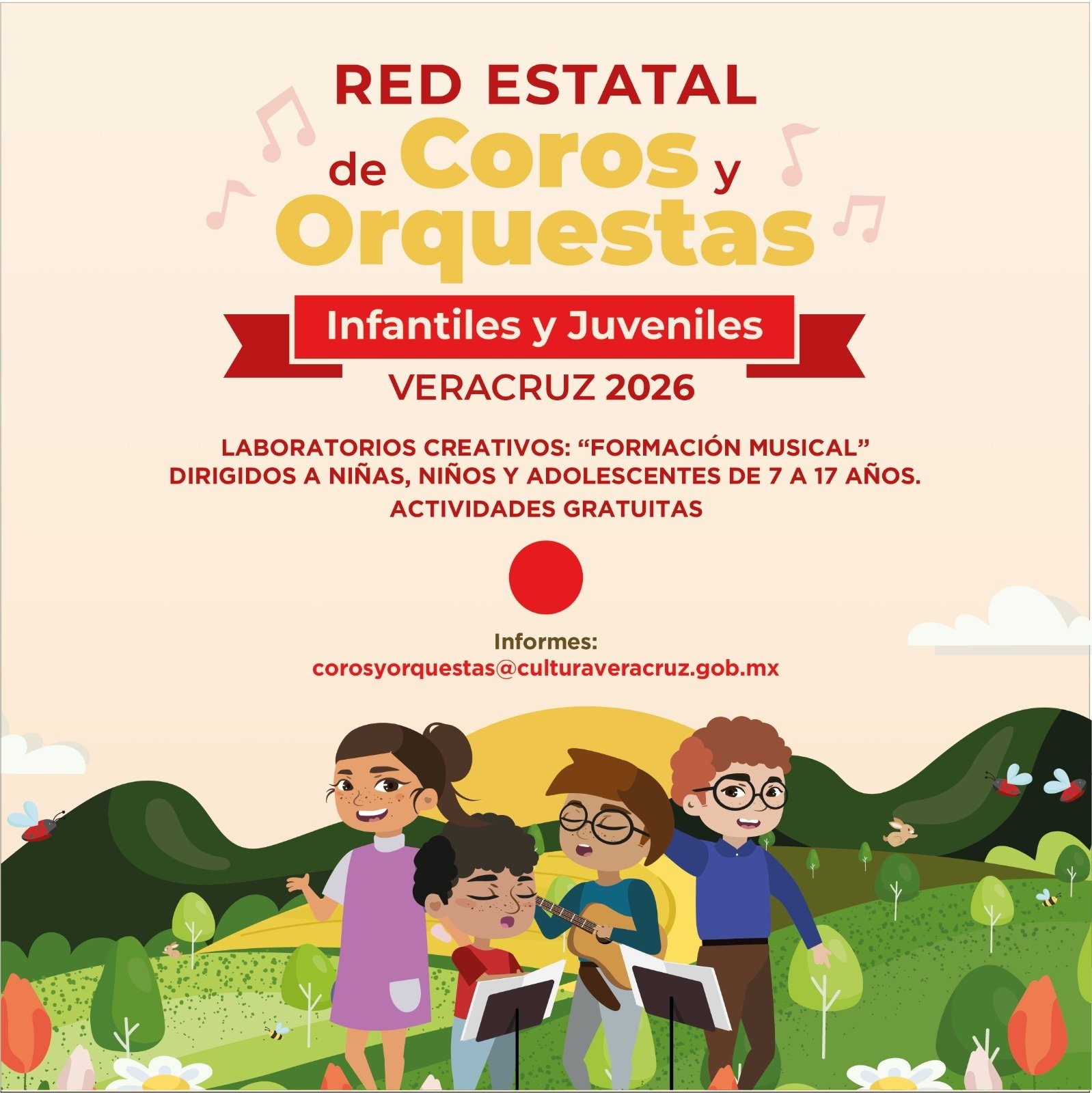 Promueve SECVER laboratorios creativos de formación musical en 17 sedes