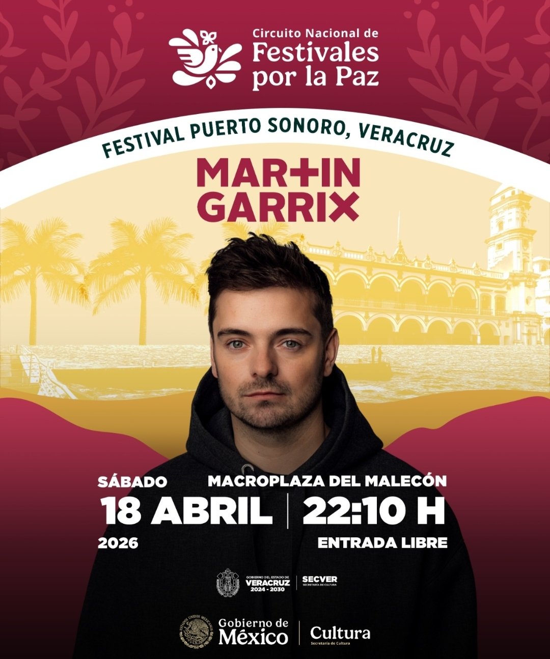 Martin Garrix gratis en Veracruz; encabeza cartelera del Festival Puerto Sonoro*