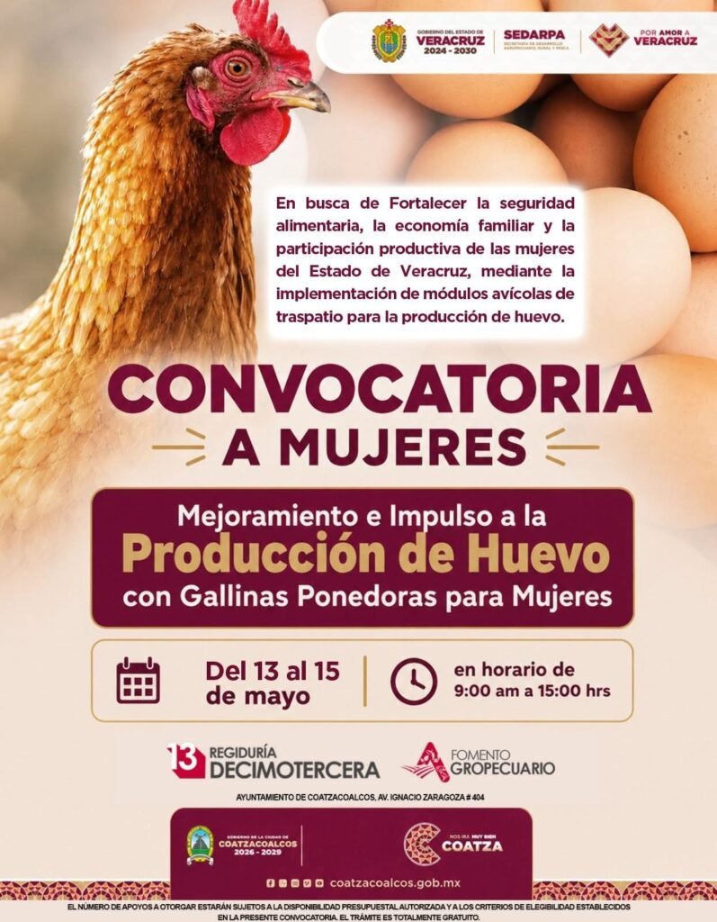 Convocatoria a mujeres de Coatzacoalcos