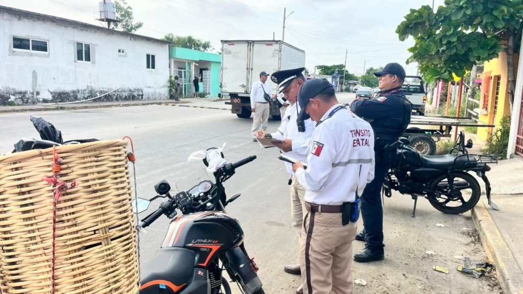 Aseguran 45 motocicletas sin placas durante operativo vial en Coatzacoalcos