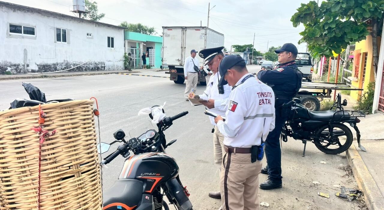 Aseguran 45 motocicletas sin placas durante operativo vial en Coatzacoalcos