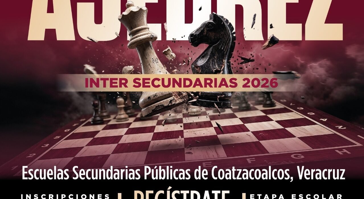 Lanzan convocatoria para el Torneo Escolar de Ajedrez Intersecundarias Públicas 2026 en Coatzacoalcos