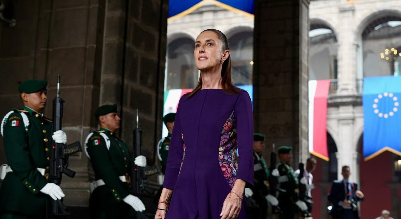 RECIBE PRESIDENTA CLAUDIA SHEINBAUM AL PRESIDENTE DEL CONSEJO EUROPEO, ANTÓNIO COSTA Y A LA PRESIDENTA DE LA COMISIÓN EUROPEA, URSULA VON DER LEYEN EN PALACIO NACIONAL*