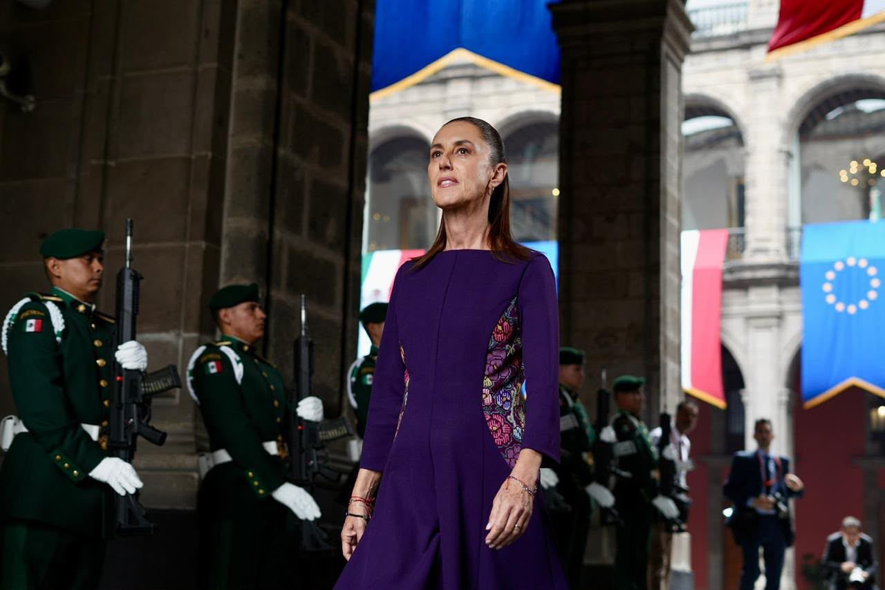 RECIBE PRESIDENTA CLAUDIA SHEINBAUM AL PRESIDENTE DEL CONSEJO EUROPEO, ANTÓNIO COSTA Y A LA PRESIDENTA DE LA COMISIÓN EUROPEA, URSULA VON DER LEYEN EN PALACIO NACIONAL*