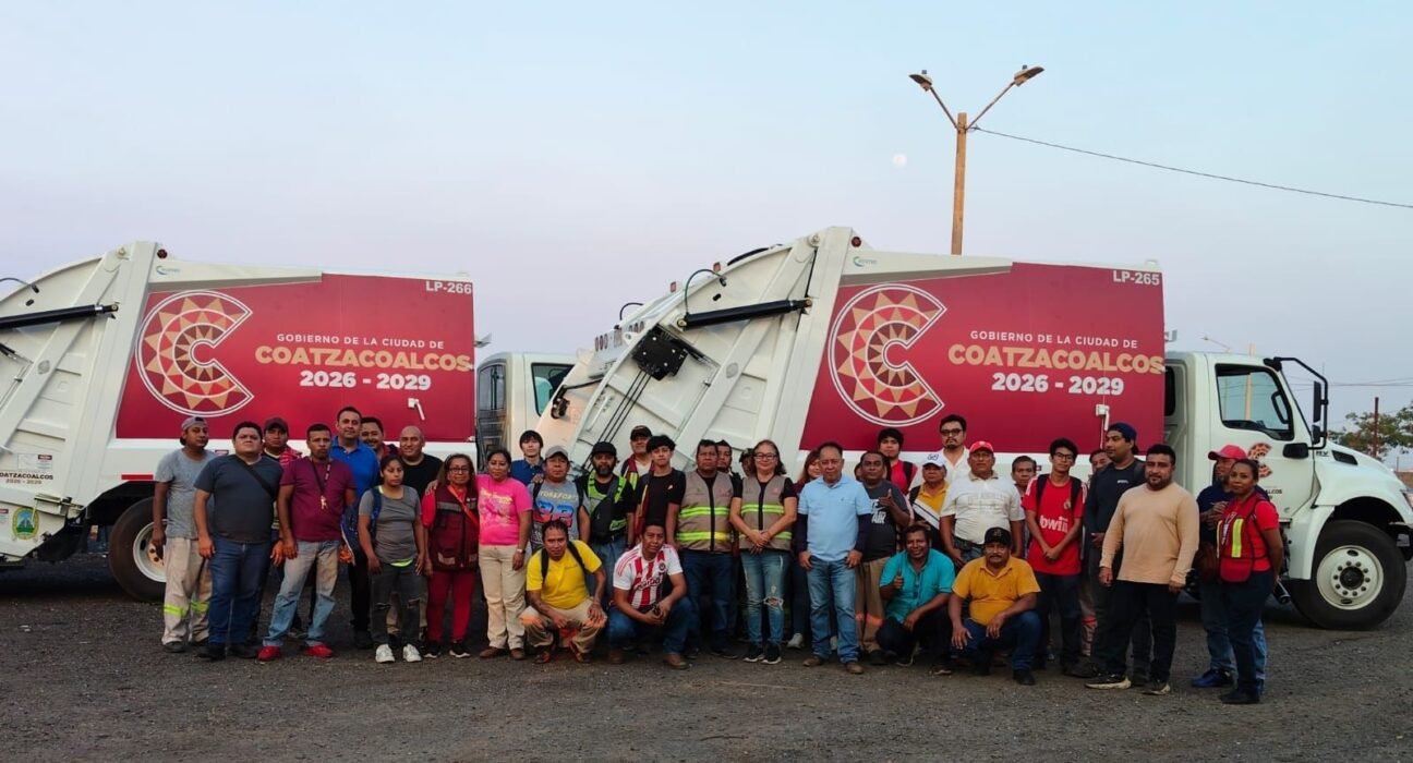 Refuerzan servicio de Limpia Pública en Coatzacoalcos con nuevas unidades recolectoras