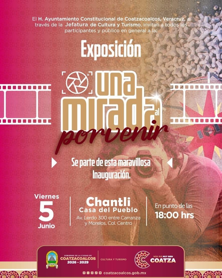 Invita Ayuntamiento a exposición y premiación del concurso fotográfico “Coatzacoalcos: Una mirada por venir”