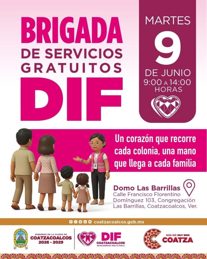*Con brigada de servicios, Ayuntamiento y DIF Coatzacoalcos atienden a familias de Las Barrillas*               