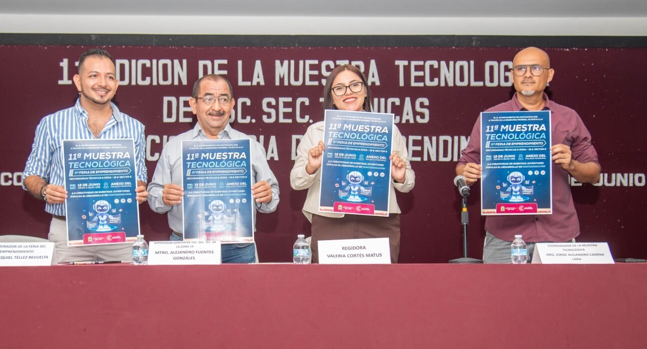 Ayuntamiento de Coatzacoalcos invita a la 11va Muestra Tecnológica y 6ta Feria del Emprendimiento de Escuelas Secundarias Técnicas