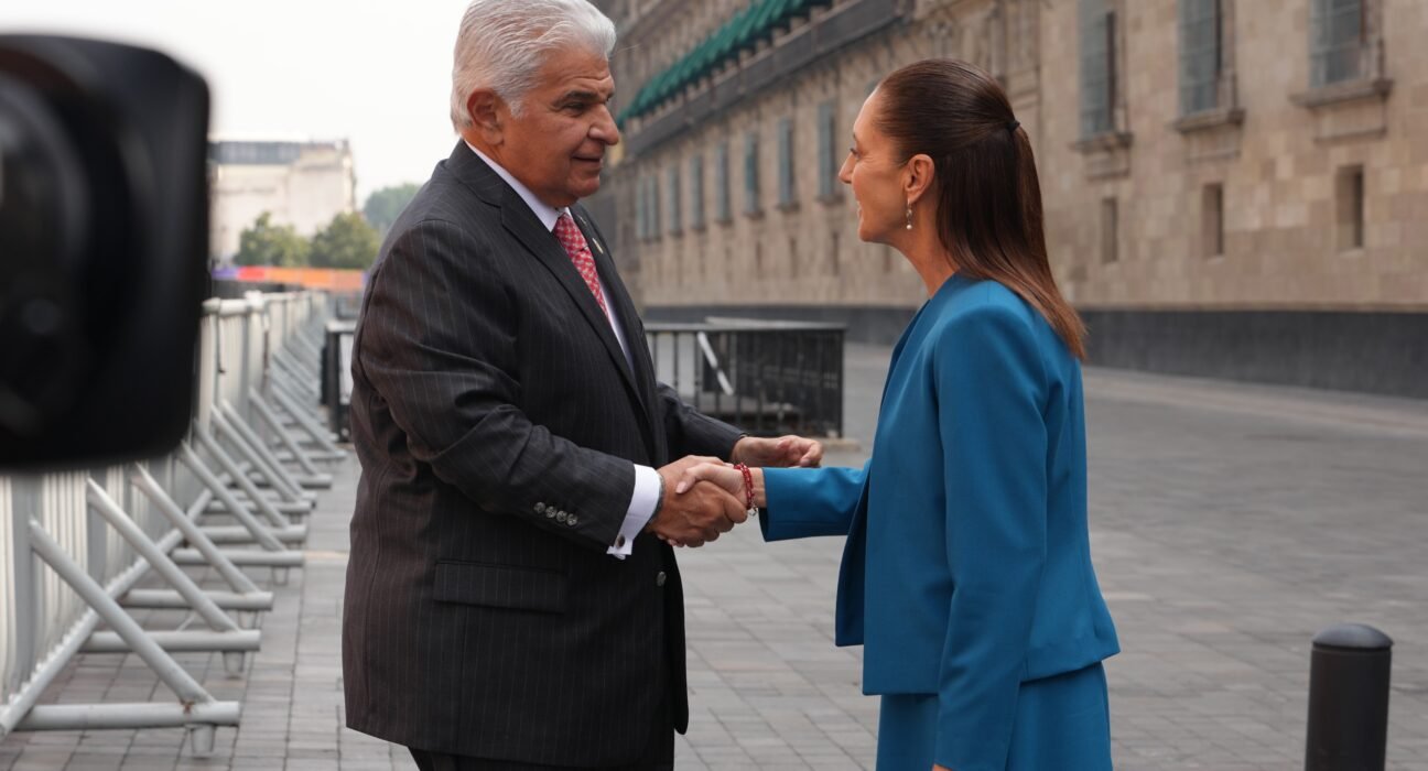 PRESIDENTA CLAUDIA SHEINBAUM RECIBE EN PALACIO NACIONAL AL PRESIDENTE DE PANAMÁ, JOSÉ RAÚL MULINO QUINTERO*