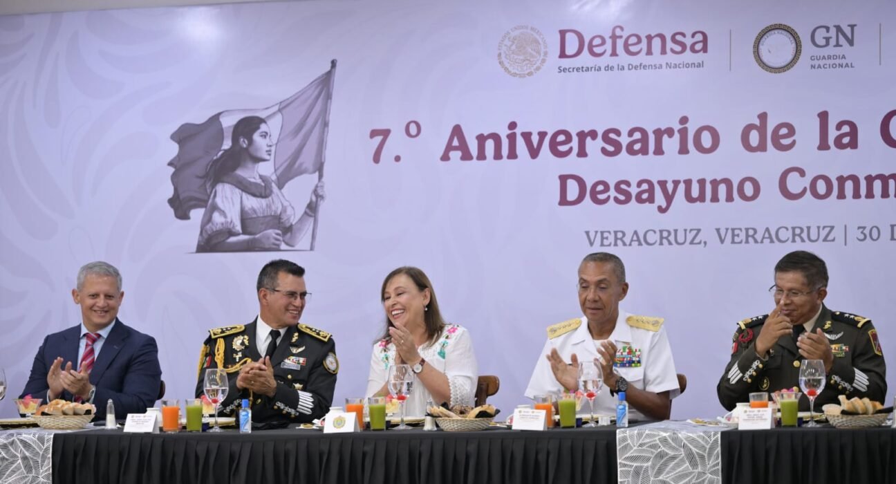 Reconoce Rocío Nahle a la Guardia Nacional por siete años de servicio a Veracruz
