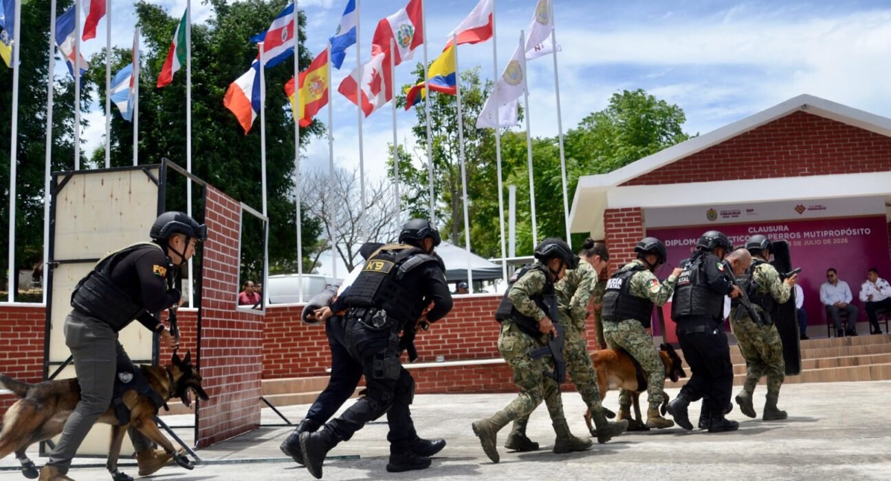 Veracruz referente nacional en capacitación K9, concluye 5.° diplomado táctico especializado