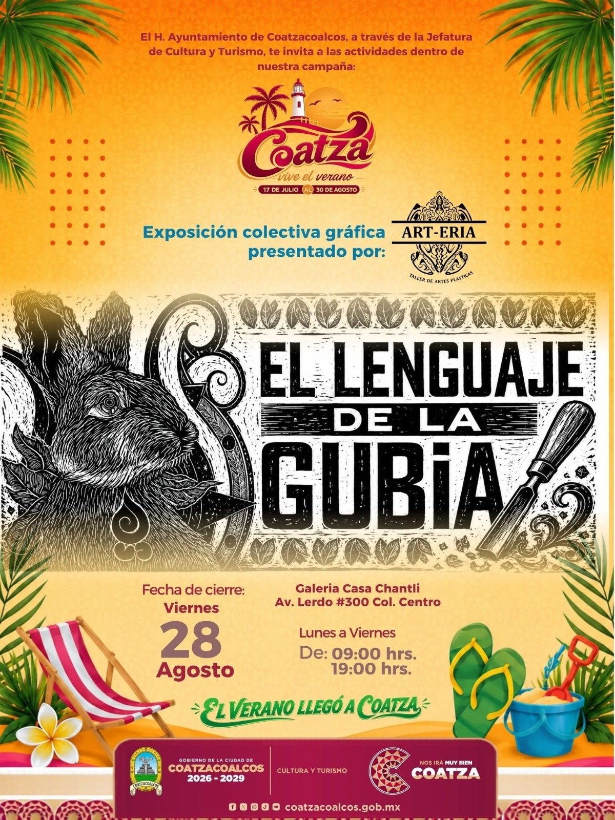 Cine Frente al Mar y exposición de grabado destacan entre las actividades de “Coatza Vive el Verano”